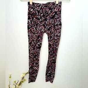 Lululemon Fast and Free Tight. Multicolored print. Size 4. Worn once.